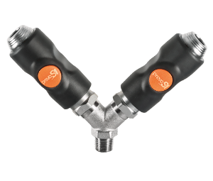 Prevost® BSI Male Threaded Twin Coupling