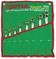 Toptul® 8 Piece 75° Offset Double Ring Wrench Set