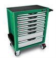 Toptul® Green 7 Draw Pro-Plus Roll Cabinet 