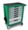 Toptul® Green 7 Draw Pro-Plus Roll Cabinet 
