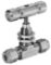 Stainless steel Ham-Let® H-300U Let-Lok® metric needle valve with V-stem 