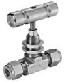 Stainless steel Ham-Let® H-300U Let-Lok® needle valve with V-stem 
