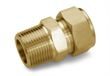 Brass Ham-Let One-Lok® metric male connector BSPT 